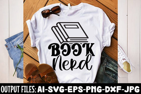 Book Nerd SVG Design SVG Rafiqul20606 