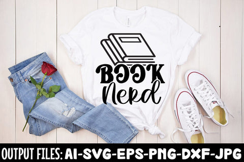 Book Nerd SVG Design SVG Rafiqul20606 