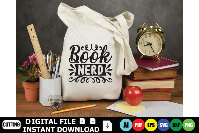 Book Nerd SVG Shahin alam 