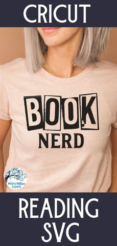 Book Nerd Svg SVG Wispy Willow Designs 