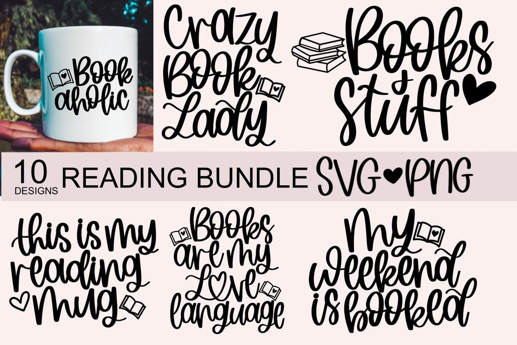 Book quote svg bundle - So Fontsy