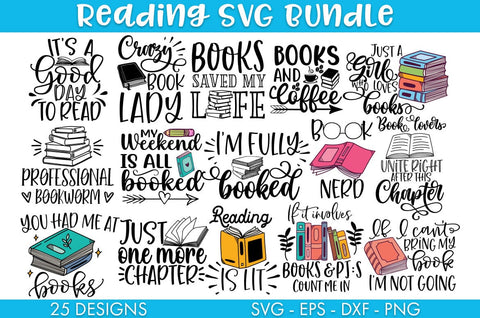 Book SVG Bundle Sublimation Cut file SVG Freeling Design House 