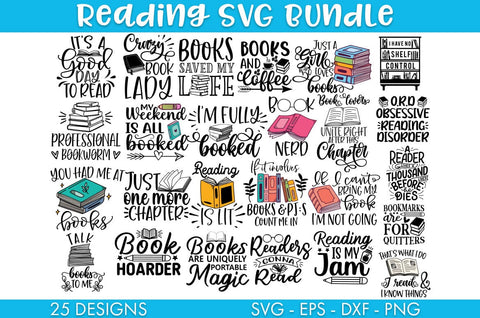 Book SVG Bundle Sublimation Cut file SVG Freeling Design House 