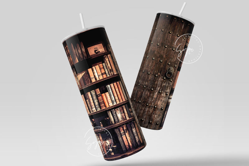 Book Tumbler, Book Lover Tumbler Wrap, 20 oz Skinny Tumbler Sublimation ...