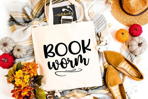 Book Worm SVG I Book Lovers SVG I Reading SVG I Books SVG SVG Happy Printables Club 