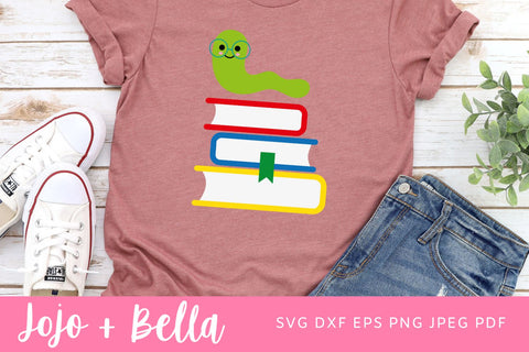 Book Worm SVG, It's a Good Day to Read Svg, Reading Svg, Book Worm Svg, Bookworm, Book Nerd, Book Lover Svg, Cricut Cut File, PNG, JPG SVG Jojo&Bella 