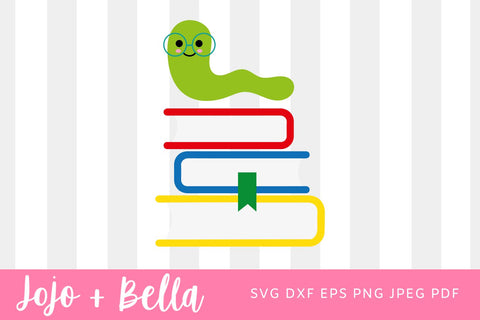 Book Worm SVG, It's a Good Day to Read Svg, Reading Svg, Book Worm Svg, Bookworm, Book Nerd, Book Lover Svg, Cricut Cut File, PNG, JPG SVG Jojo&Bella 