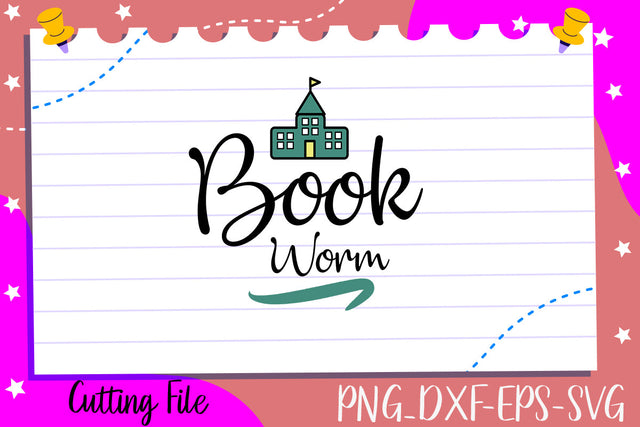 Book Worm SVG thesvgfactory 