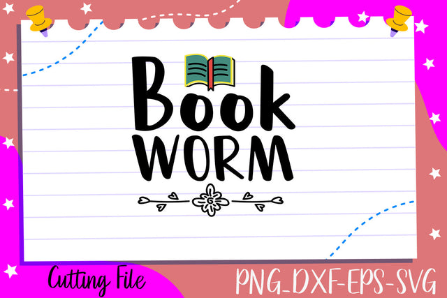 Book Worm SVG thesvgfactory 