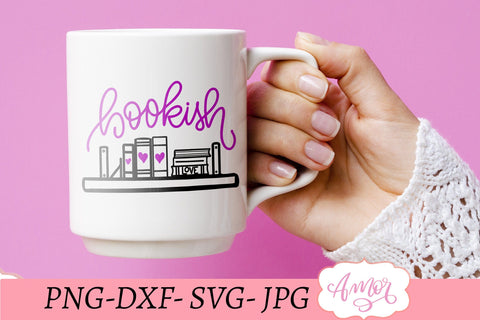 Bookish SVG, book lover svg SVG Amorclipart 