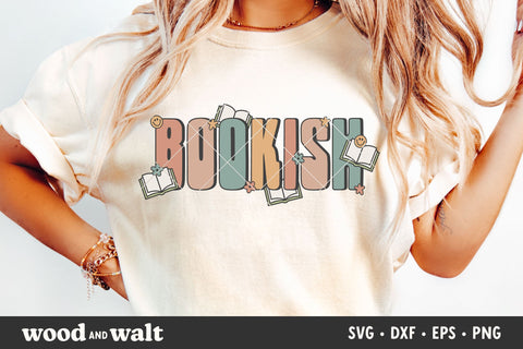 Bookish SVG | Retro Book Lover PNG | Book Club Design SVG Wood And Walt 