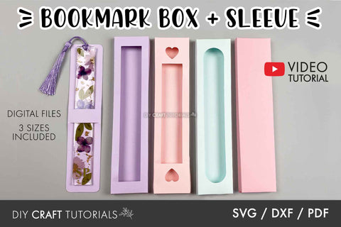 Bookmark Box SVG SVG DIY Craft Tutorials 