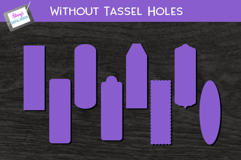 Bookmark Bundle - 8 Bookmark Templates with and without hole SVG Stacy's Digital Designs 