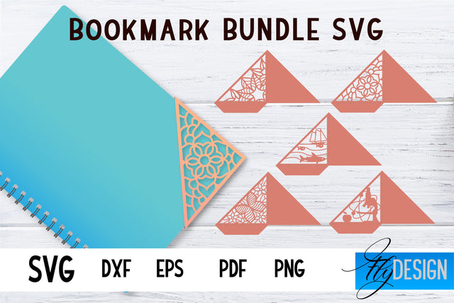 Bookmark Corner SVG Bundle |Bookmark SVG SVG Fly Design 
