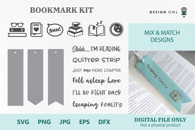 Bookmark kit - SVG files SVG Design Owl 