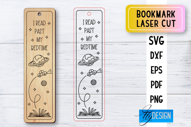 Bookmark Laser Cut SVG | Bookmark SVG Design | CNC Files SVG Fly Design 