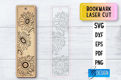 Bookmark Laser Cut SVG | Bookmark SVG Design | CNC Files SVG Fly Design 