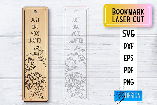 Bookmark Laser Cut SVG | Bookmark SVG Design | CNC Files SVG Fly Design 