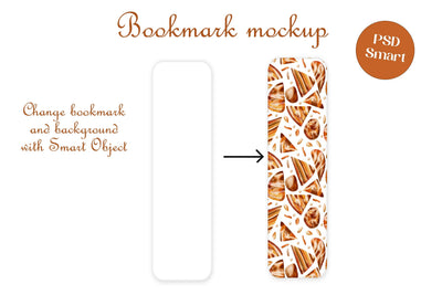 Bookmark mockup PSD Smart Object Mock Up Photo LuckyTurtleArt 