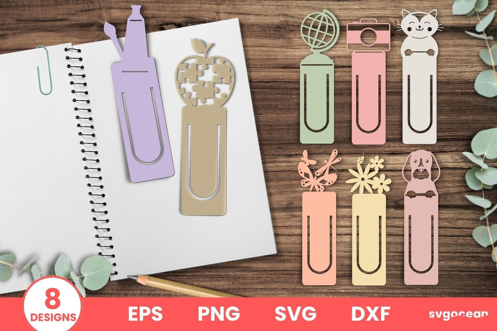 Bookmark SVG Bundle | Papercut | Cute Bookmark - So Fontsy