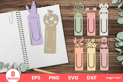 Bookmark SVG Bundle | Papercut | Cute Bookmark SVG SvgOcean 