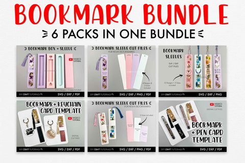 Bookmark SVG Bundle SVG DIY Craft Tutorials 