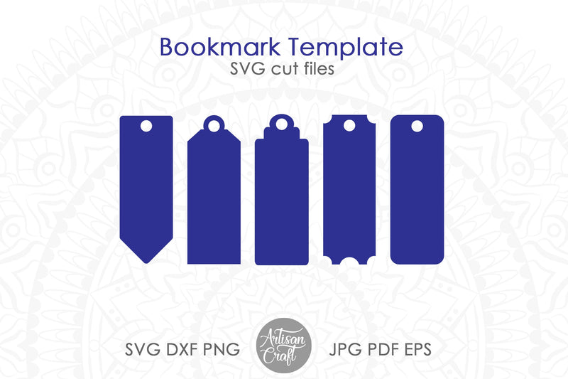 Bookmark template SVG for laser cutting SVG Artisan Craft SVG 