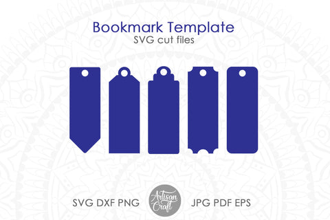 Bookmark template SVG for laser cutting SVG Artisan Craft SVG 