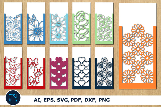 Bookmarks Envelope Laser Cut SVG bundle SVG MD JOYNAL ABDIN 