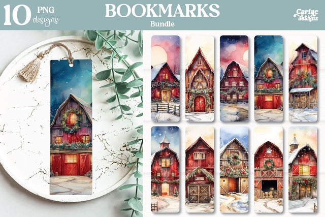 Bookmarks Sublimation Bundle | Christmas Bookmarks Sublimation Carla C Designs 
