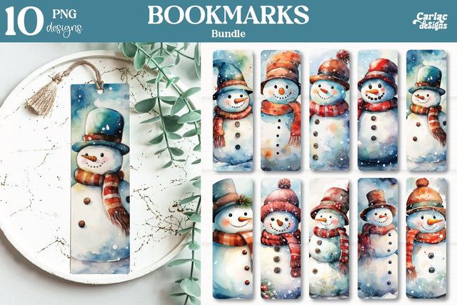 Bookmarks Sublimation Bundle | Christmas Bookmarks Sublimation Carla C Designs 