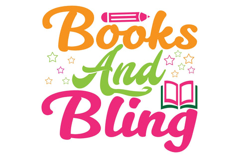 Books and Bling SVG Craftlabsvg24 