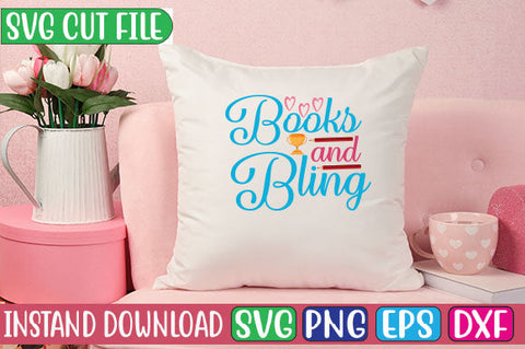 Books and Bling SVG Cut File SVG Studio Innate 