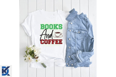 Books and Coffee - Back to School PNG Sublimation SVGista 