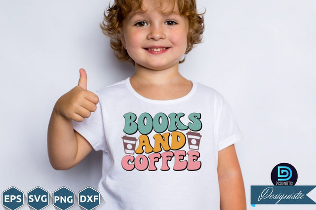 Books and coffee, Back to School SVG SVG DESIGNISTIC 