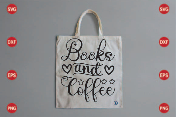 Books and Coffee SVG CraftlabSvg29 