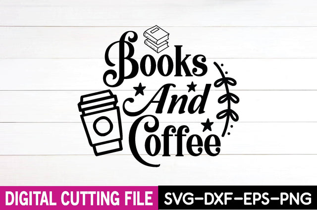 books and coffee SVG md faruk hossain 