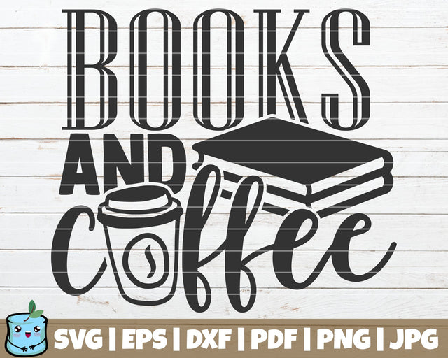 Books And Coffee SVG MintyMarshmallows 