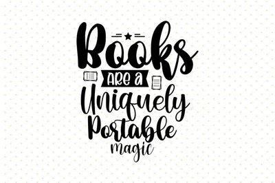 Books Are a Uniquely Portable Magic SVG orpitasn 