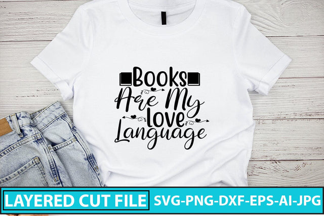 Books Are My Love Language SVG Cut File SVG Syaman 