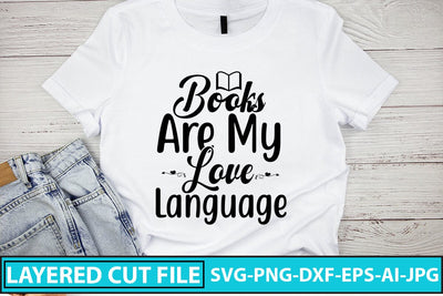 Books Are My Love Language SVG Design SVG Syaman 