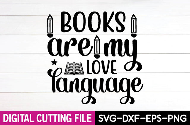 books are my love language SVG md faruk hossain 