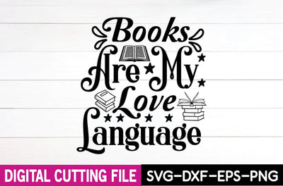 books are my love language SVG md faruk hossain 