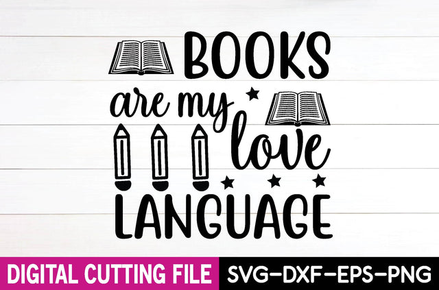 books are my love language SVG md faruk hossain 