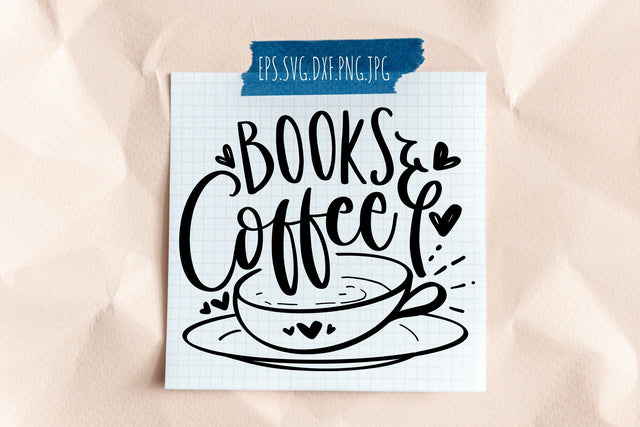 Books Coffee SVG Reading Quotes SVG dapiyupi store 