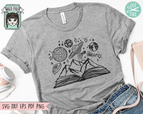 Books Lover Bundle SVG file, Love to Read svg, Library svg, Flower Books svg, Magic, Fantasy, Mystical, Floral Books cut file, Reading png SVG Wild Pilot 