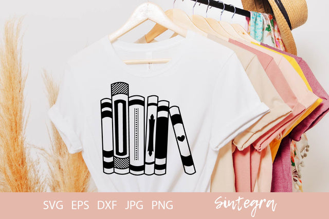 Books SVG Cut File Free For Commercial Use SVG Sintegra 