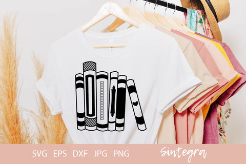 Books SVG Cut File Free For Commercial Use SVG Sintegra 