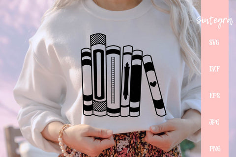Books SVG Cut File Free For Commercial Use SVG Sintegra 