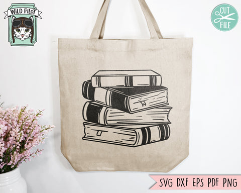 Books SVG, Reading SVG, Book Lover SVG, Librarian svg, Stack of books svg, Reading png, Teacher Shirt svg, Read svg, Bookish svg, School svg SVG Wild Pilot 